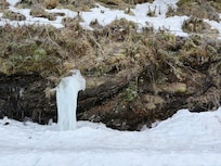 Frozen fall in North Douglas