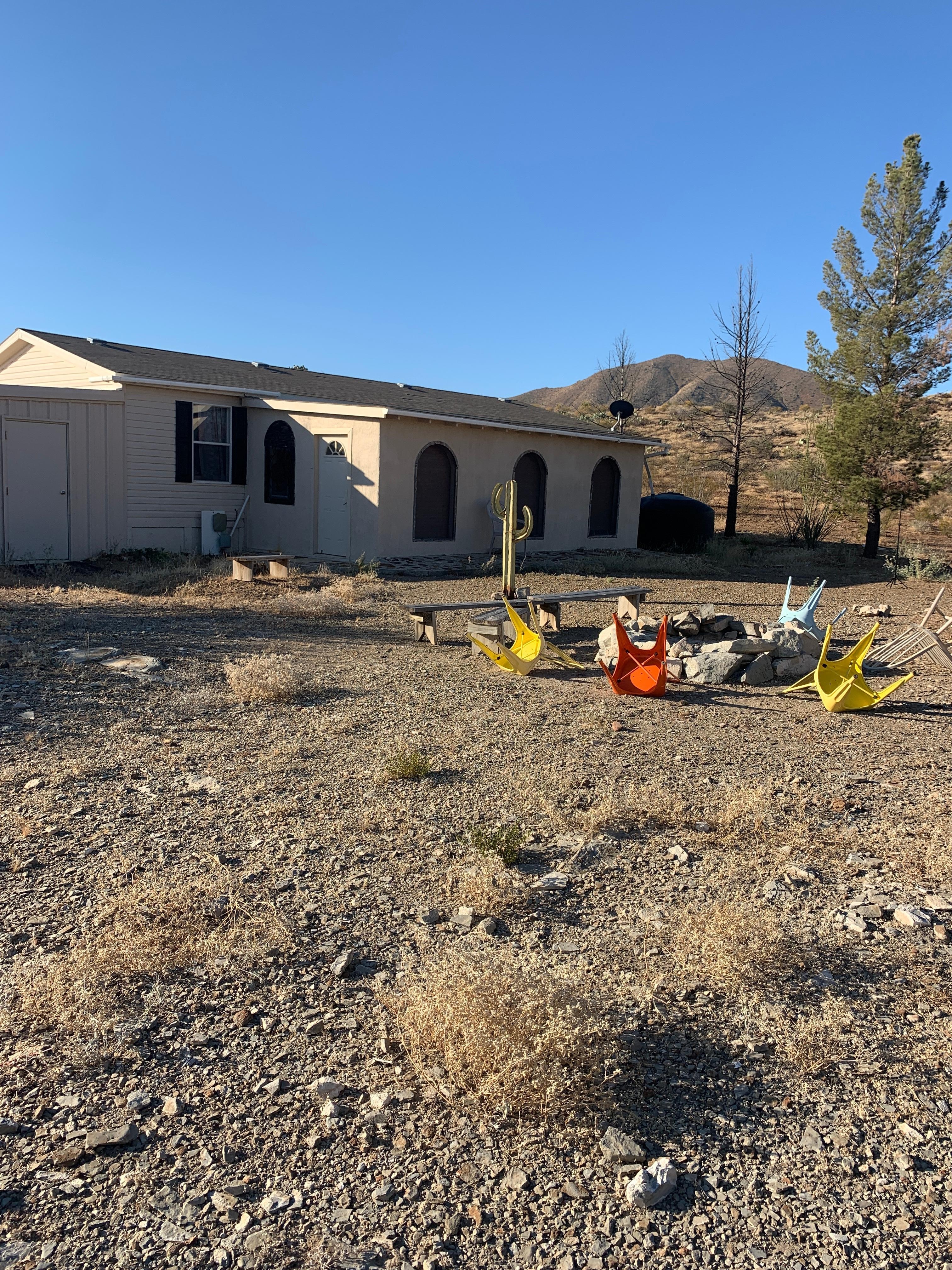 Front area at the fire pit. 