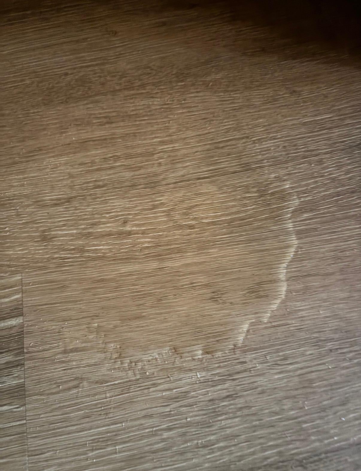 One of the leaks in the lower level.