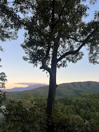 Sunset from the hot tub