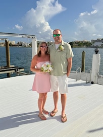 Vow renewal at house