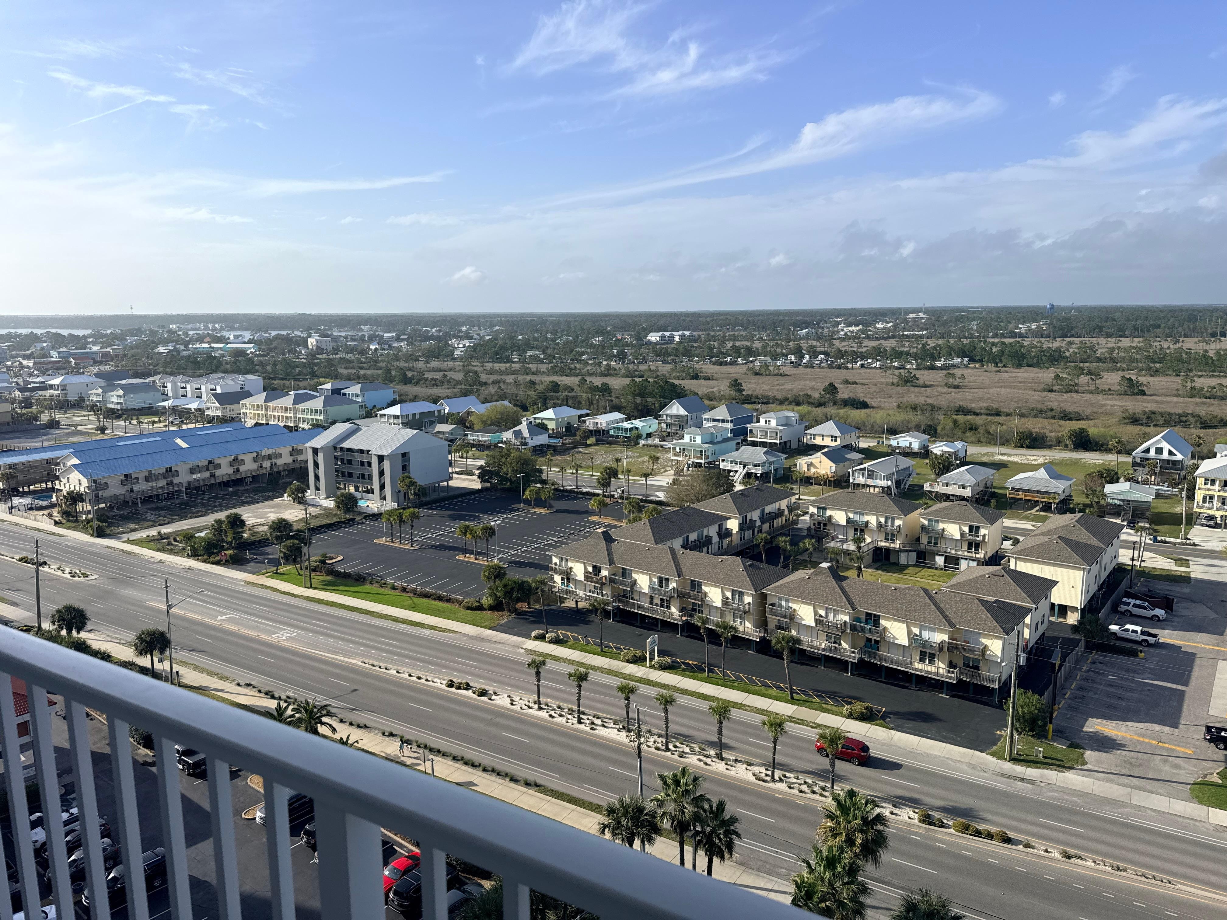View from front door to condo.  