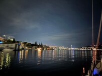 Downtown Seattle from boat on Lake Union