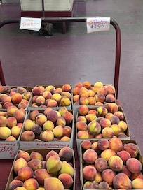 Lots of peaches at Burg’s Corner.