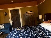 Lovely armoire that easily accommodated all my hanging items!