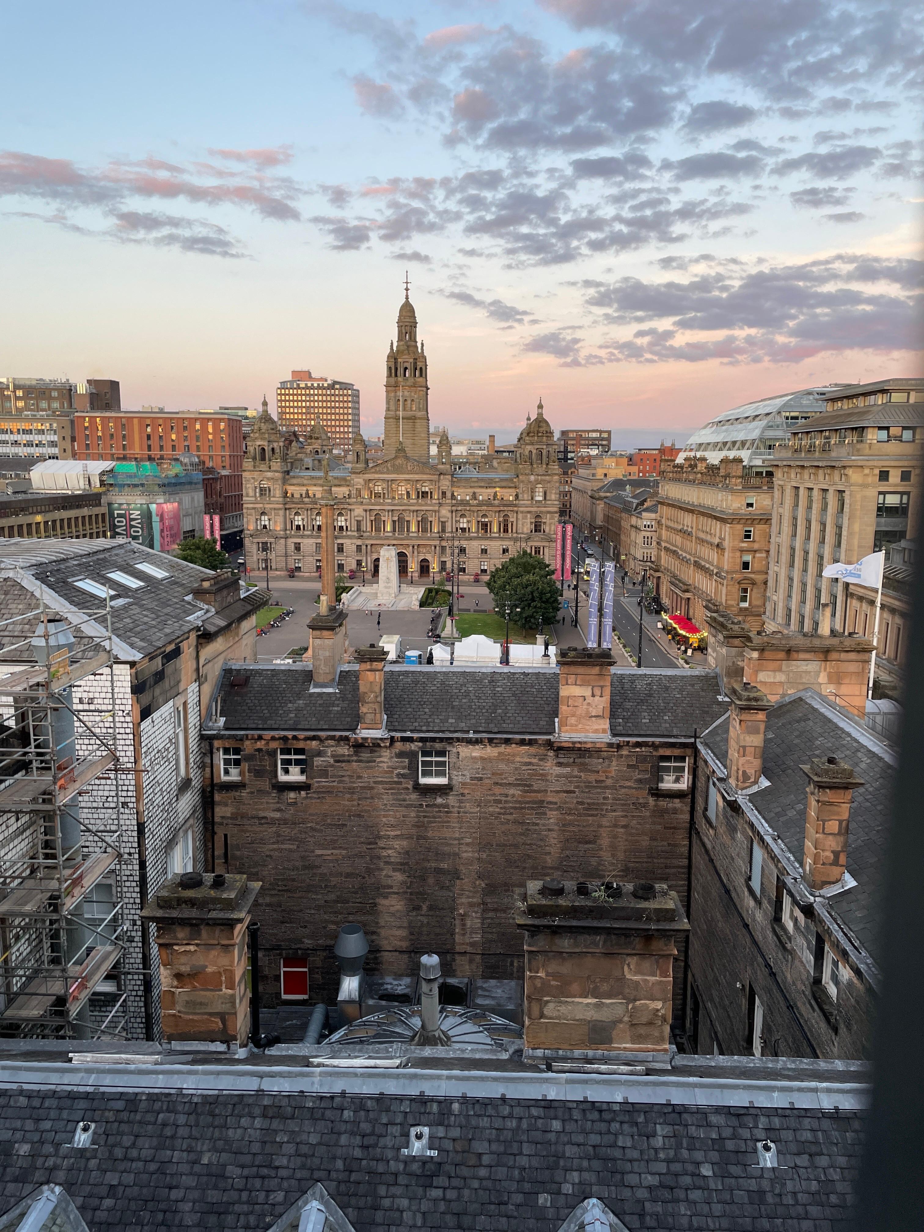 Utsikt fra terrassen 