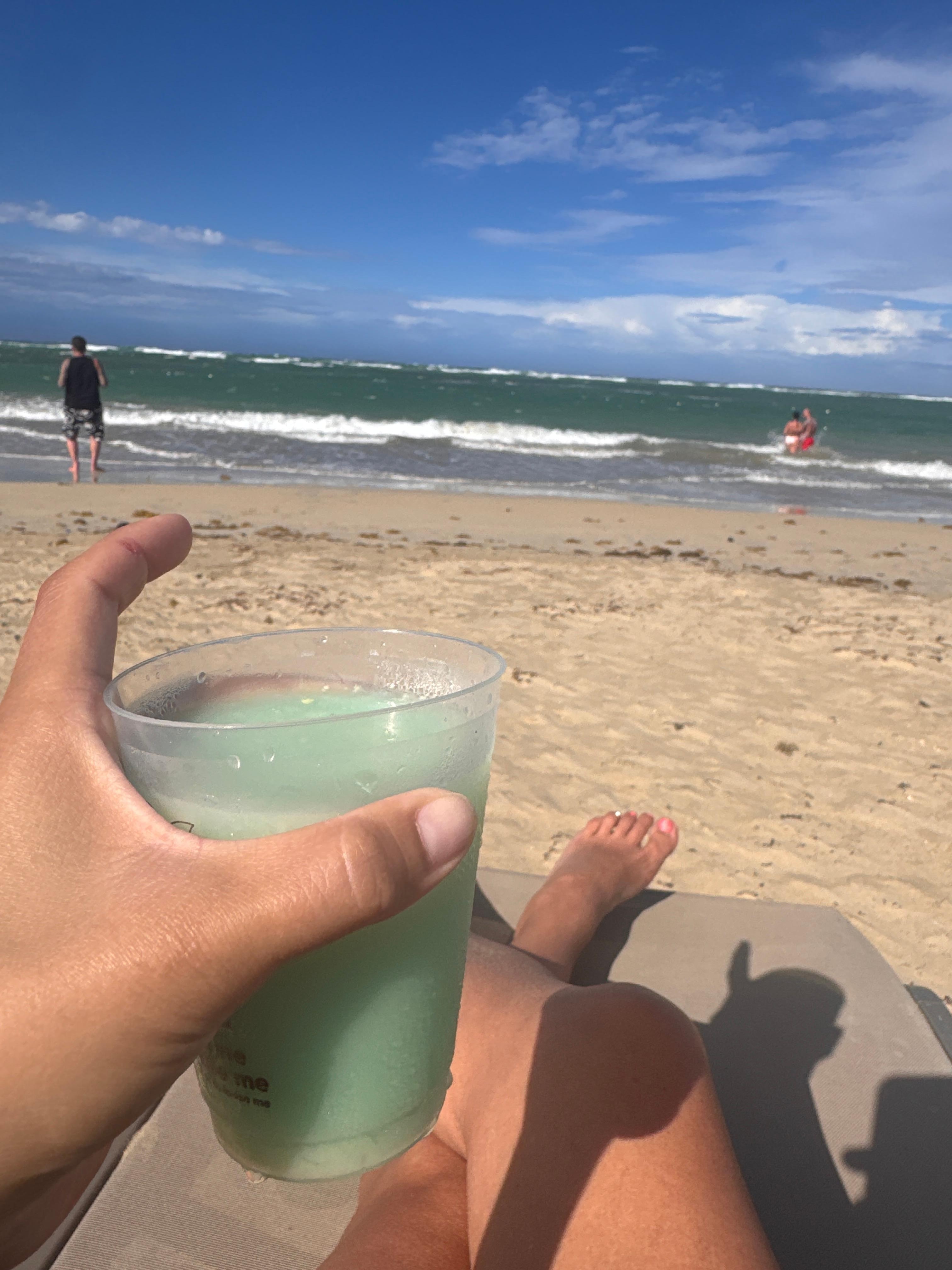 Amazing drinks on the beach