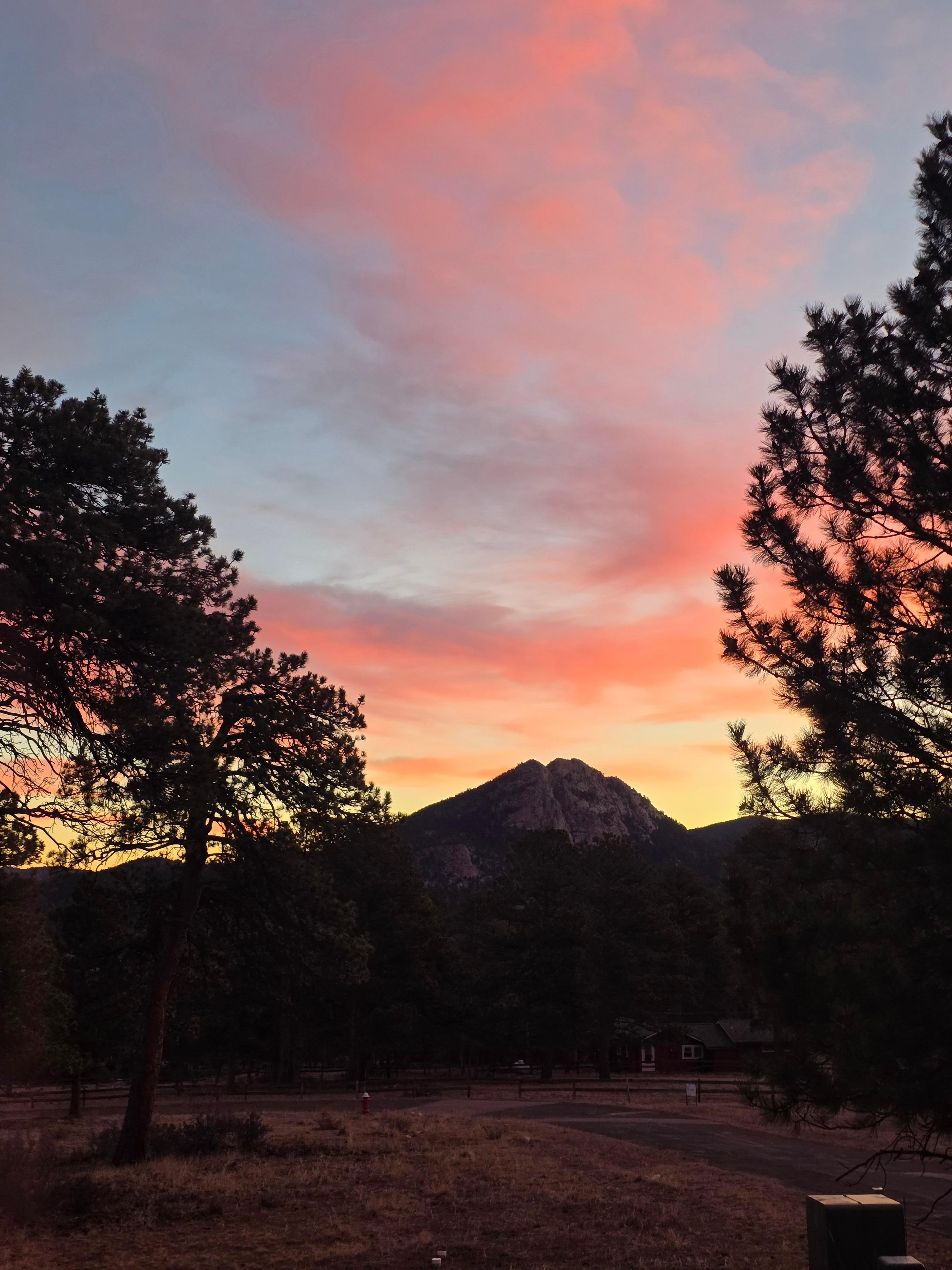 Morning sunrise from the deck