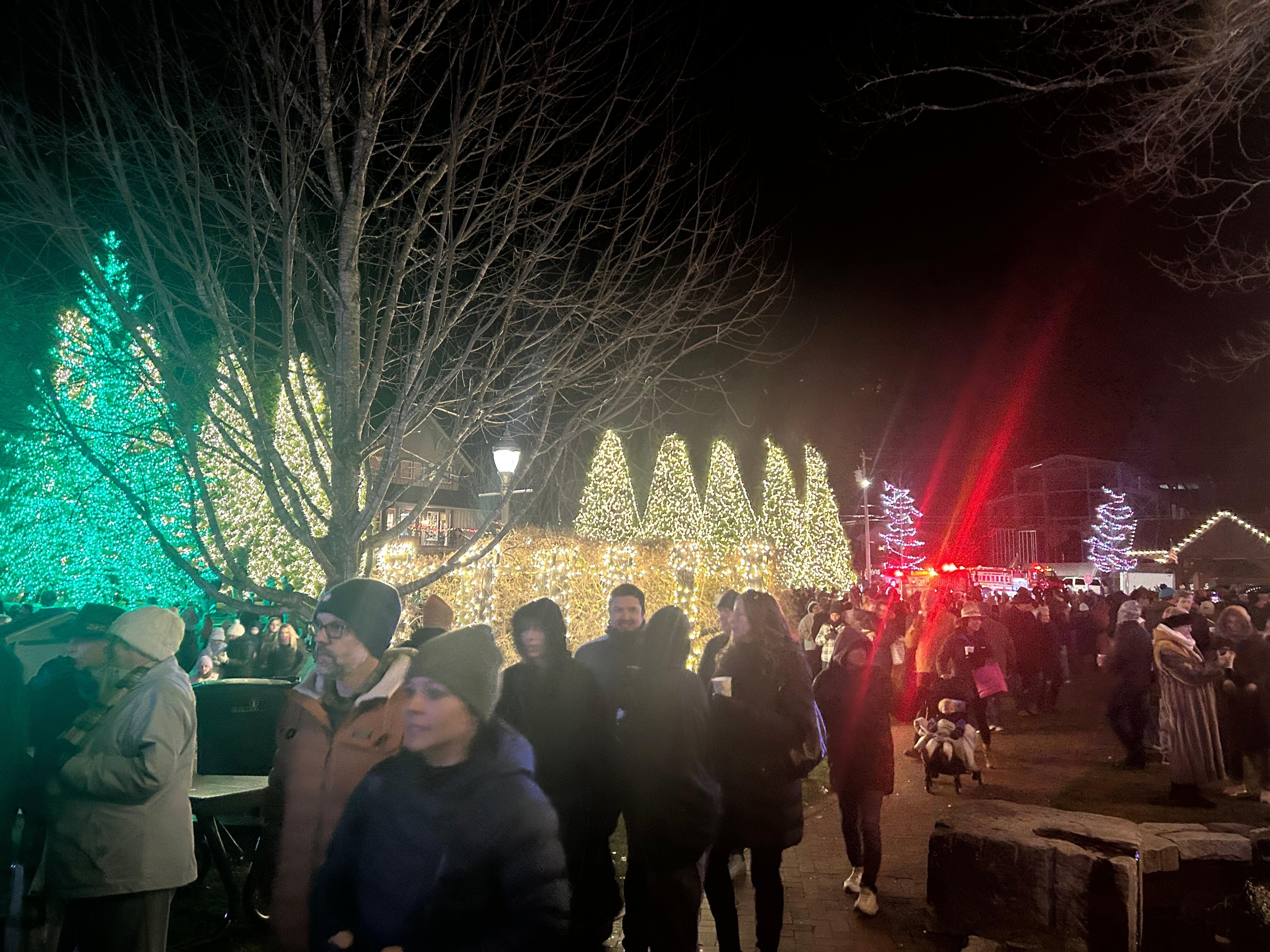 Highlands Christmas tree lighting. 