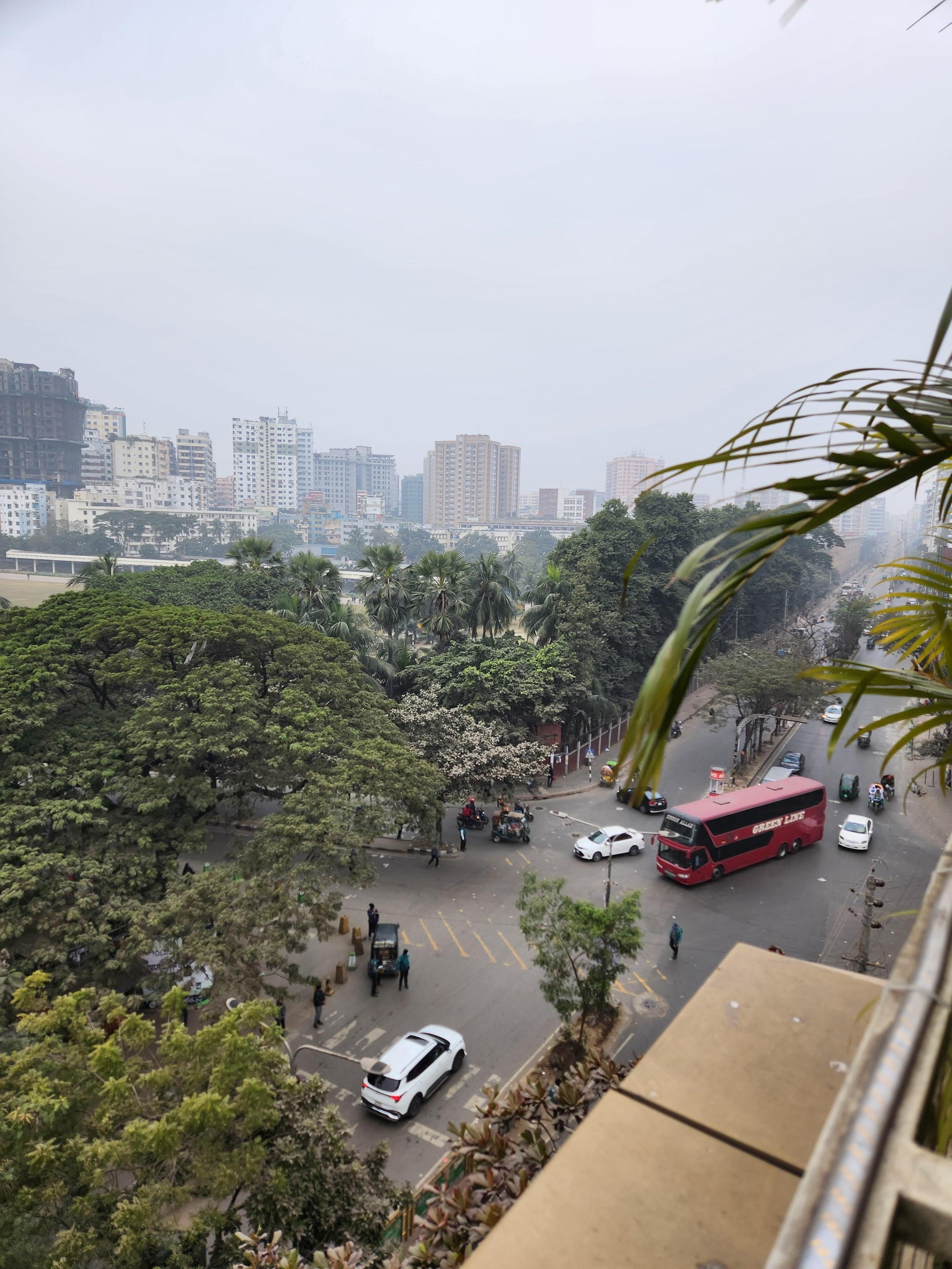 屋上カフェテラスからの眺め