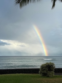 Early morning rainbow.