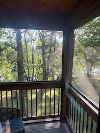 View of Loft screened porch