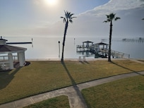View from our suite on 2nd floor overlooking the bay.