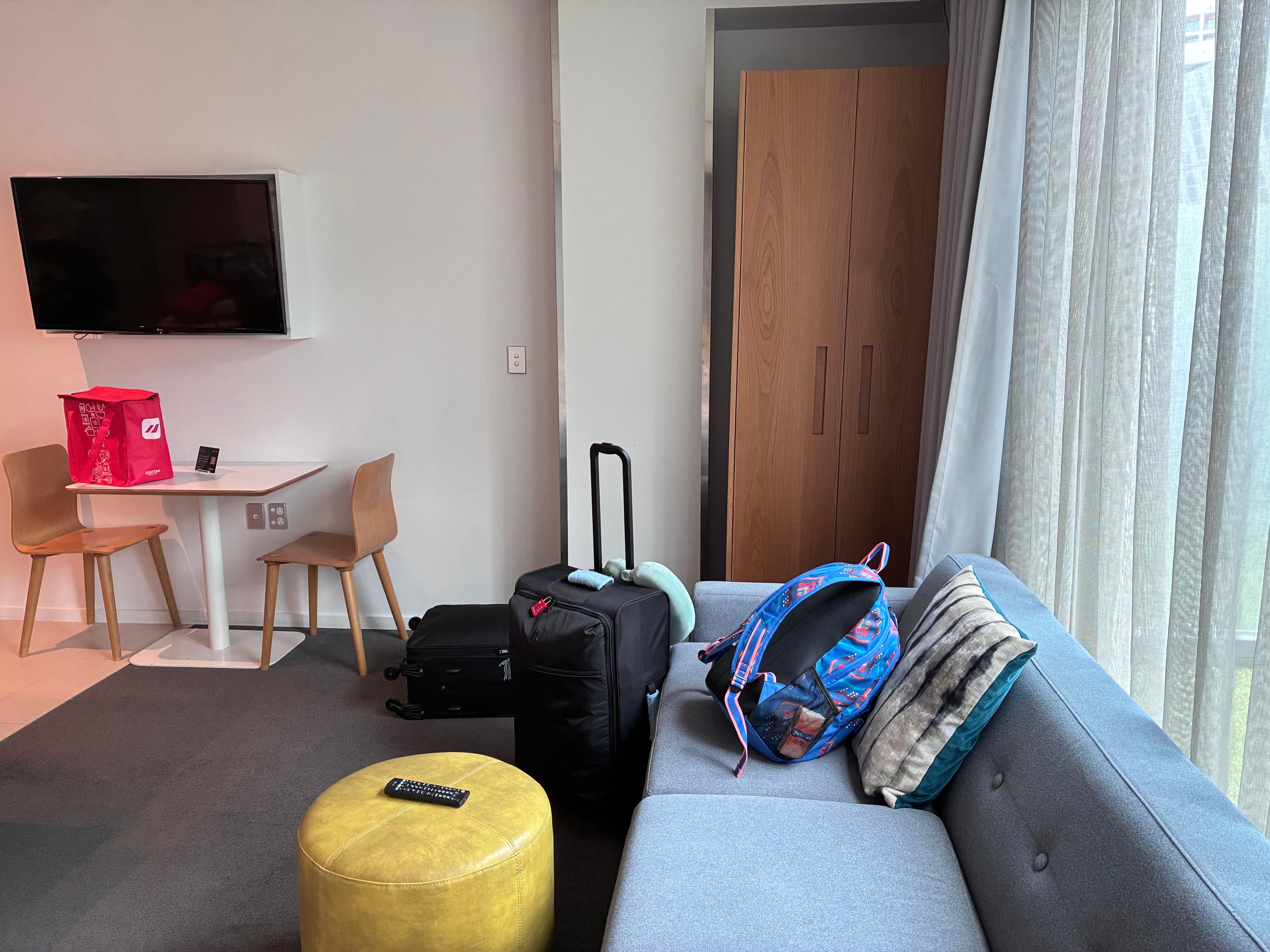 Nice comfy sofa and dinning table