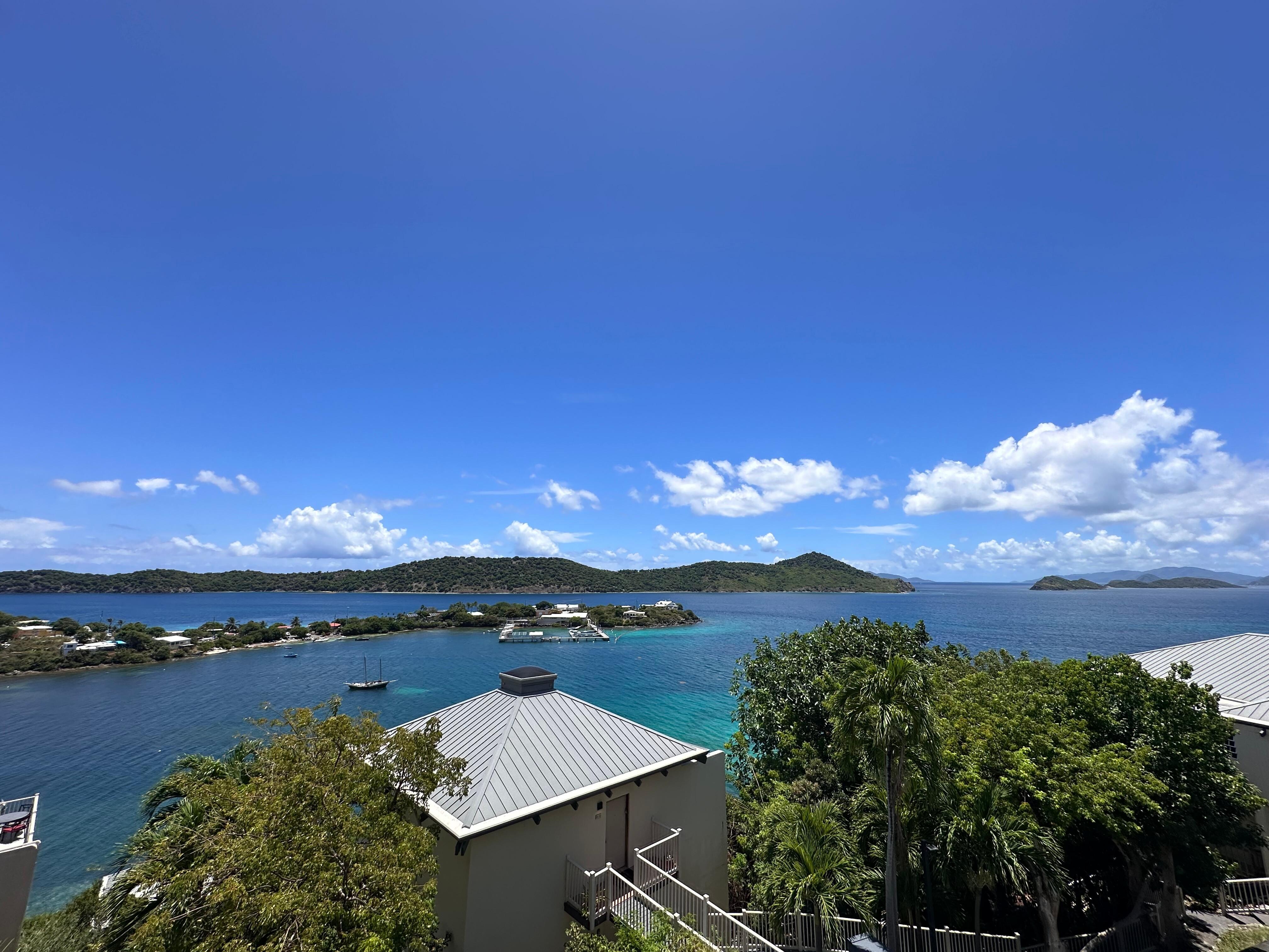 View from the wrap around balcony. 