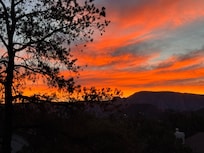 Sunrise on the morning we left.