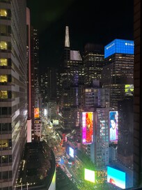 Night view from our room.