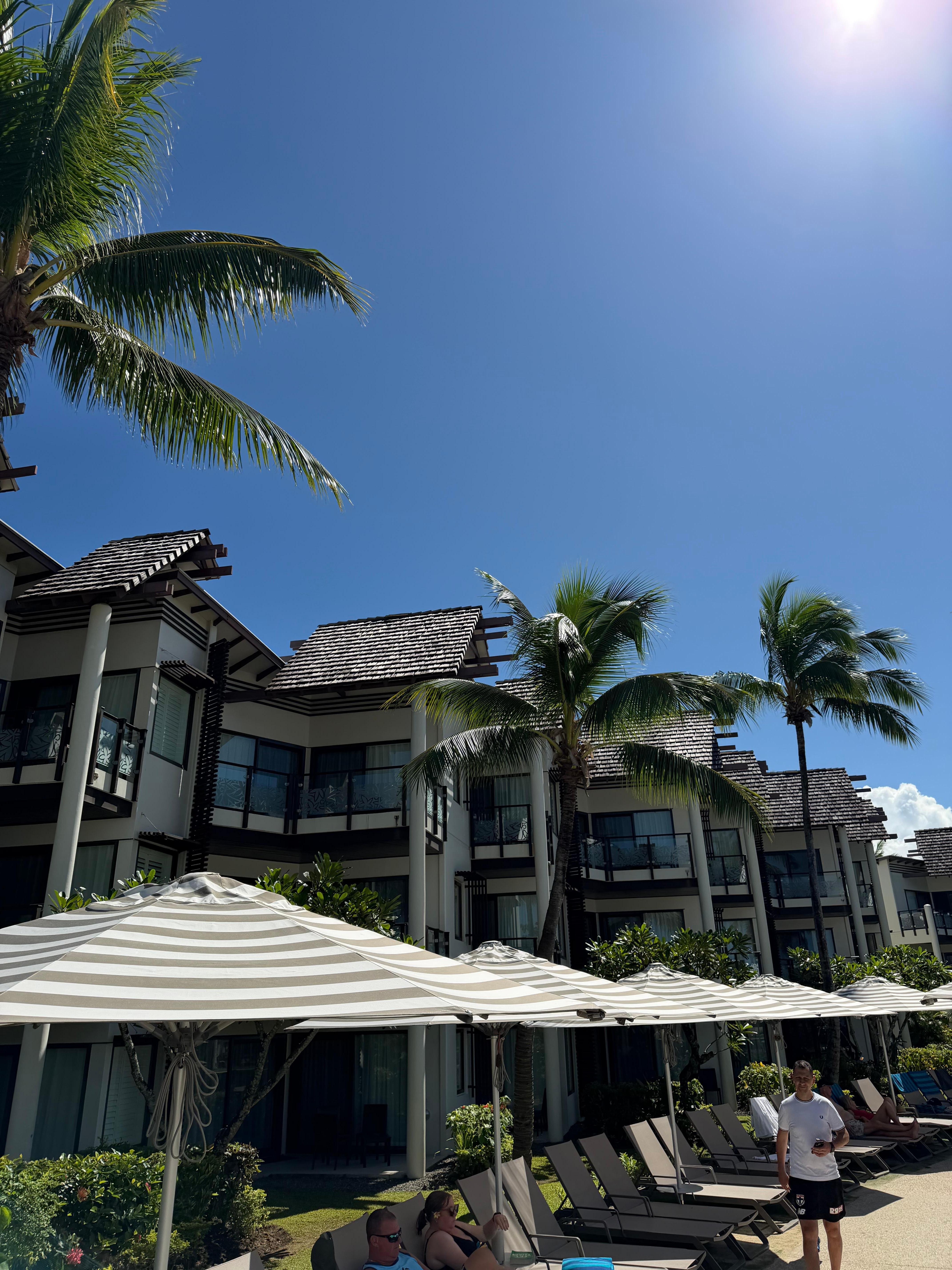 Plenty of shade around the pool area
