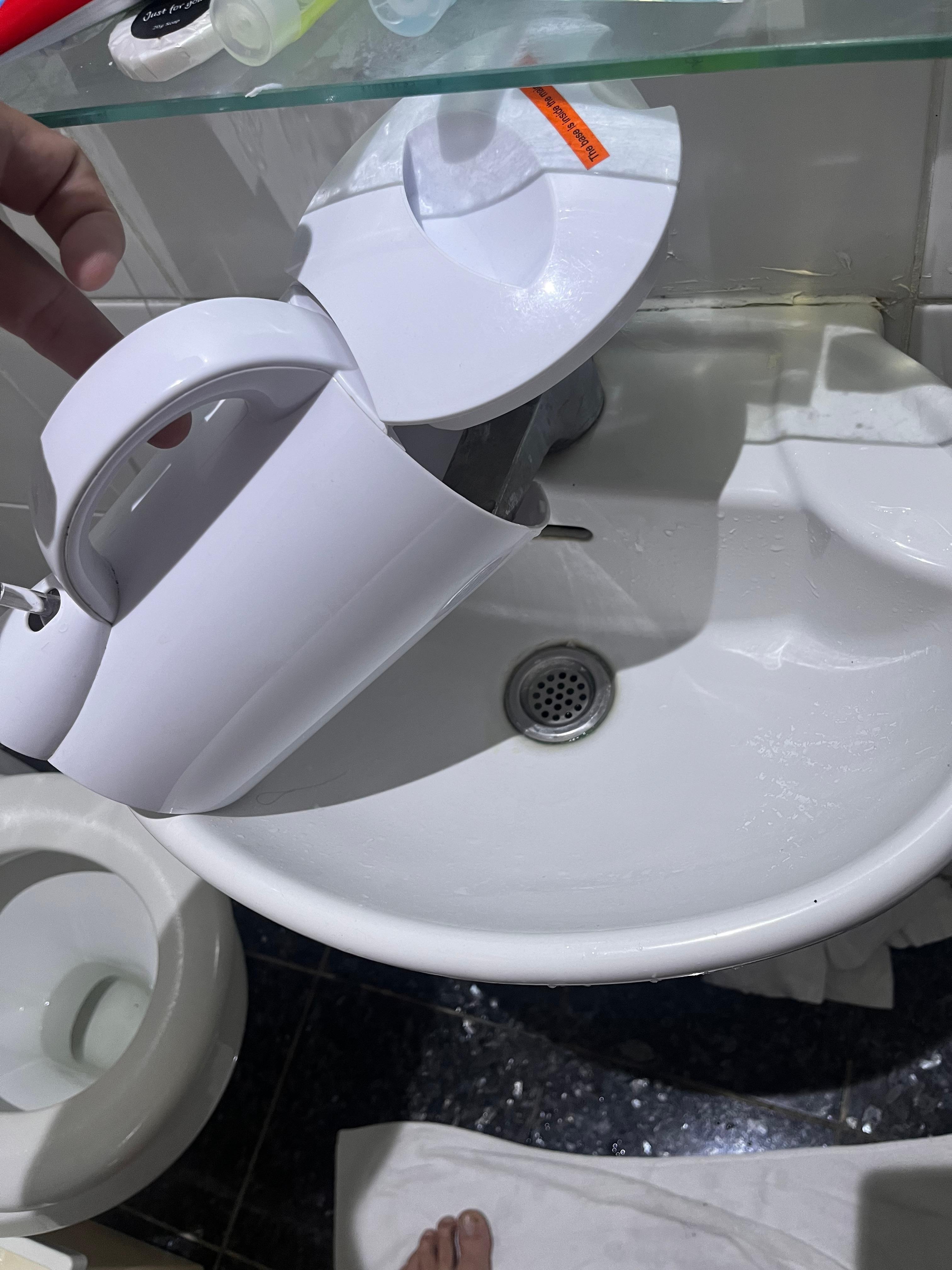 Could not fill kettle had to use a cup as sink so small