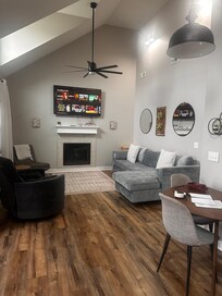 Fireplace was nice at night