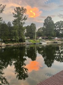 Love the sunset on the water.