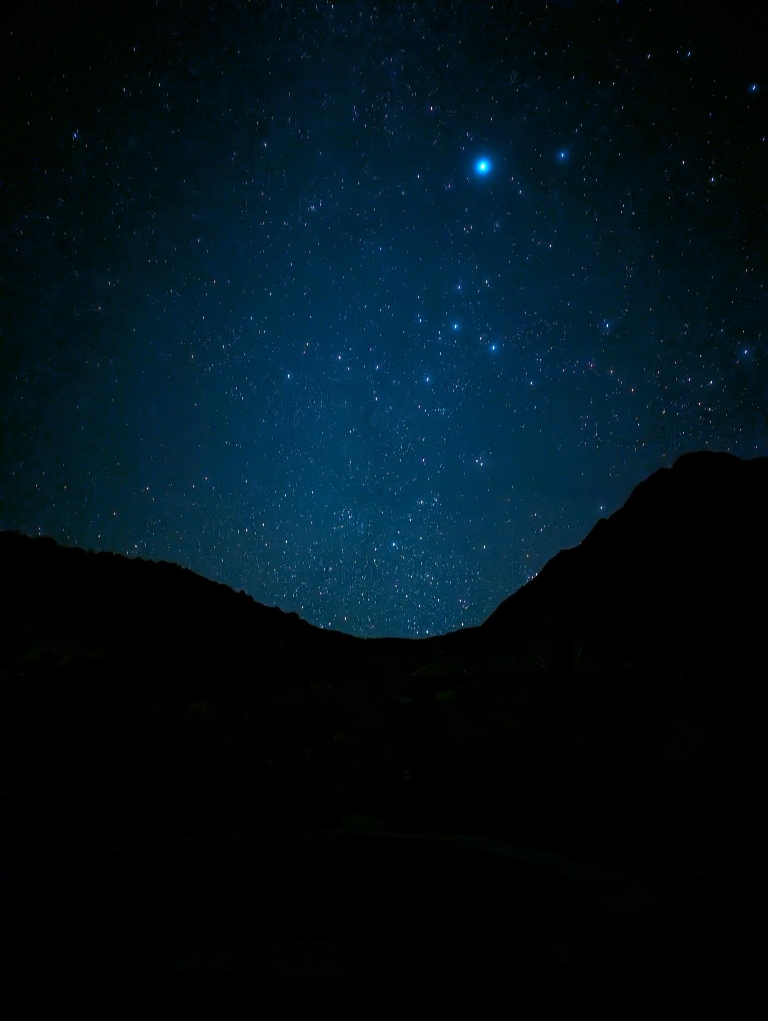 The stars at night, are big and bright...