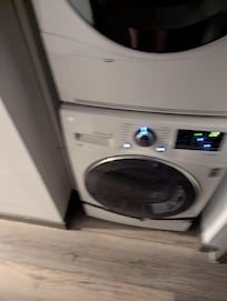 Tape holding the washing machine together