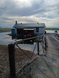 The little house on a island.