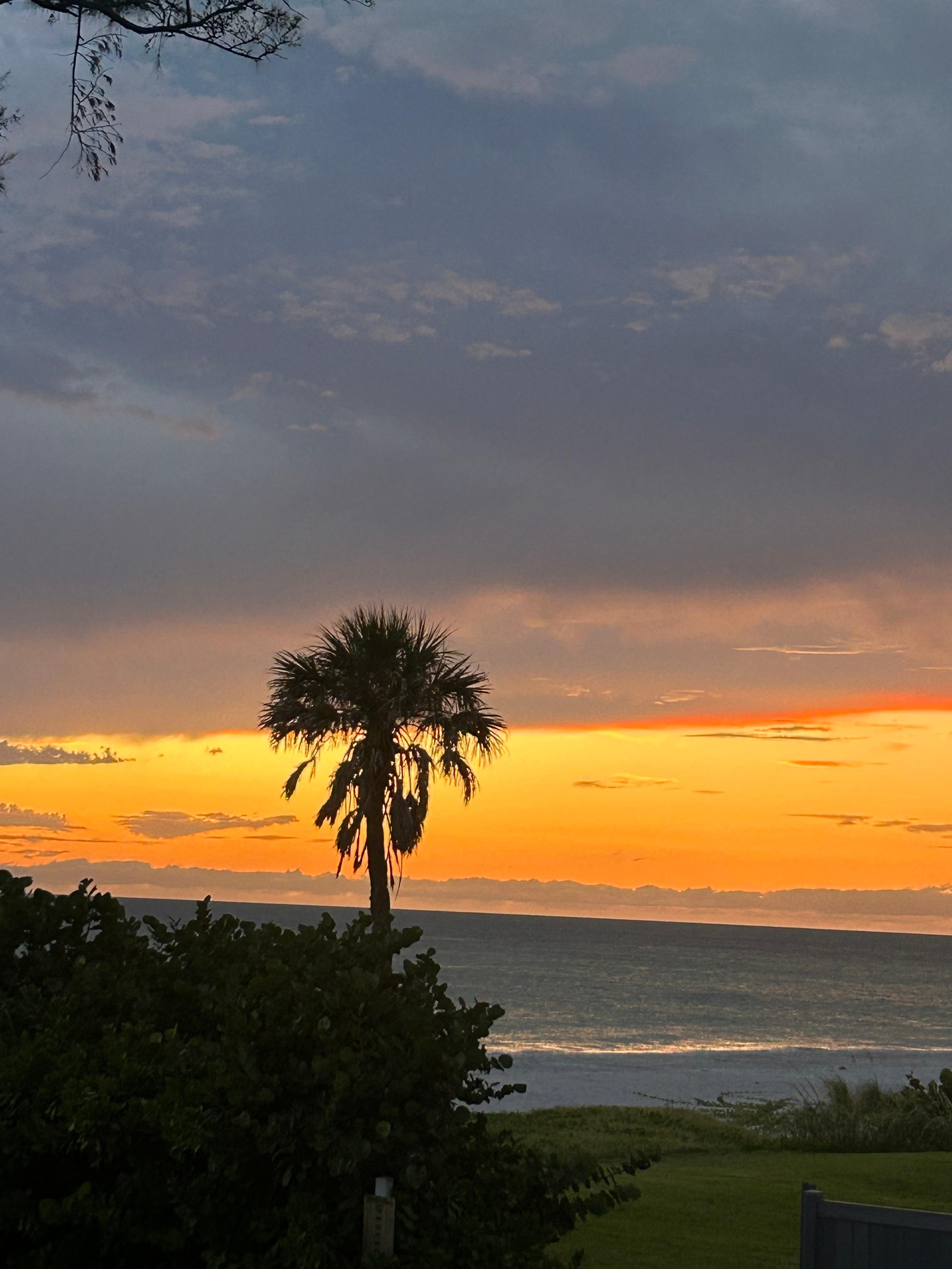 Sunset from our balcony