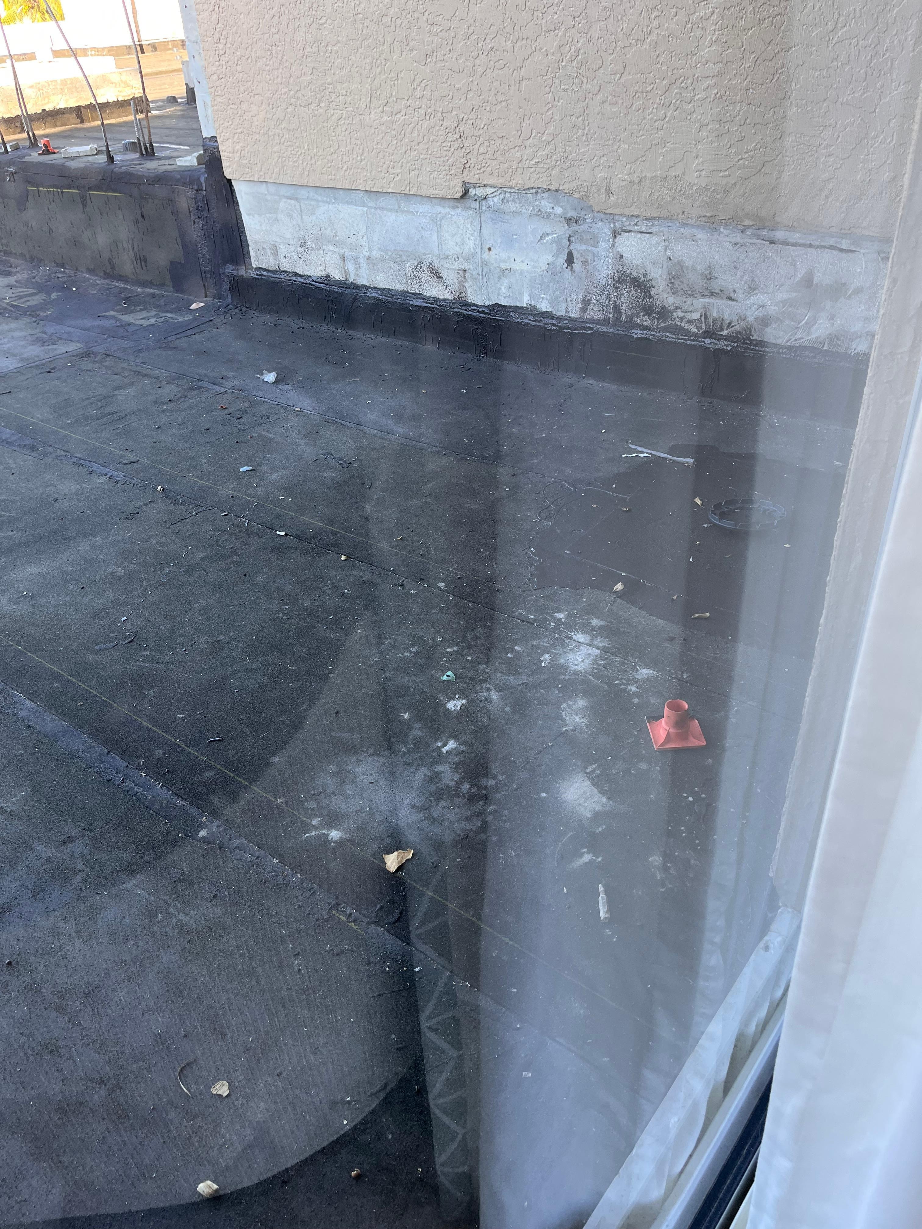 View of private garden terrace 