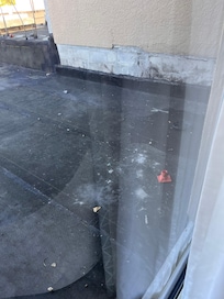 View of private garden terrace