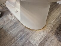 Second toilet that needed lower and floor area cleaned.