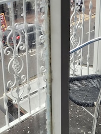 Sealant on patio door