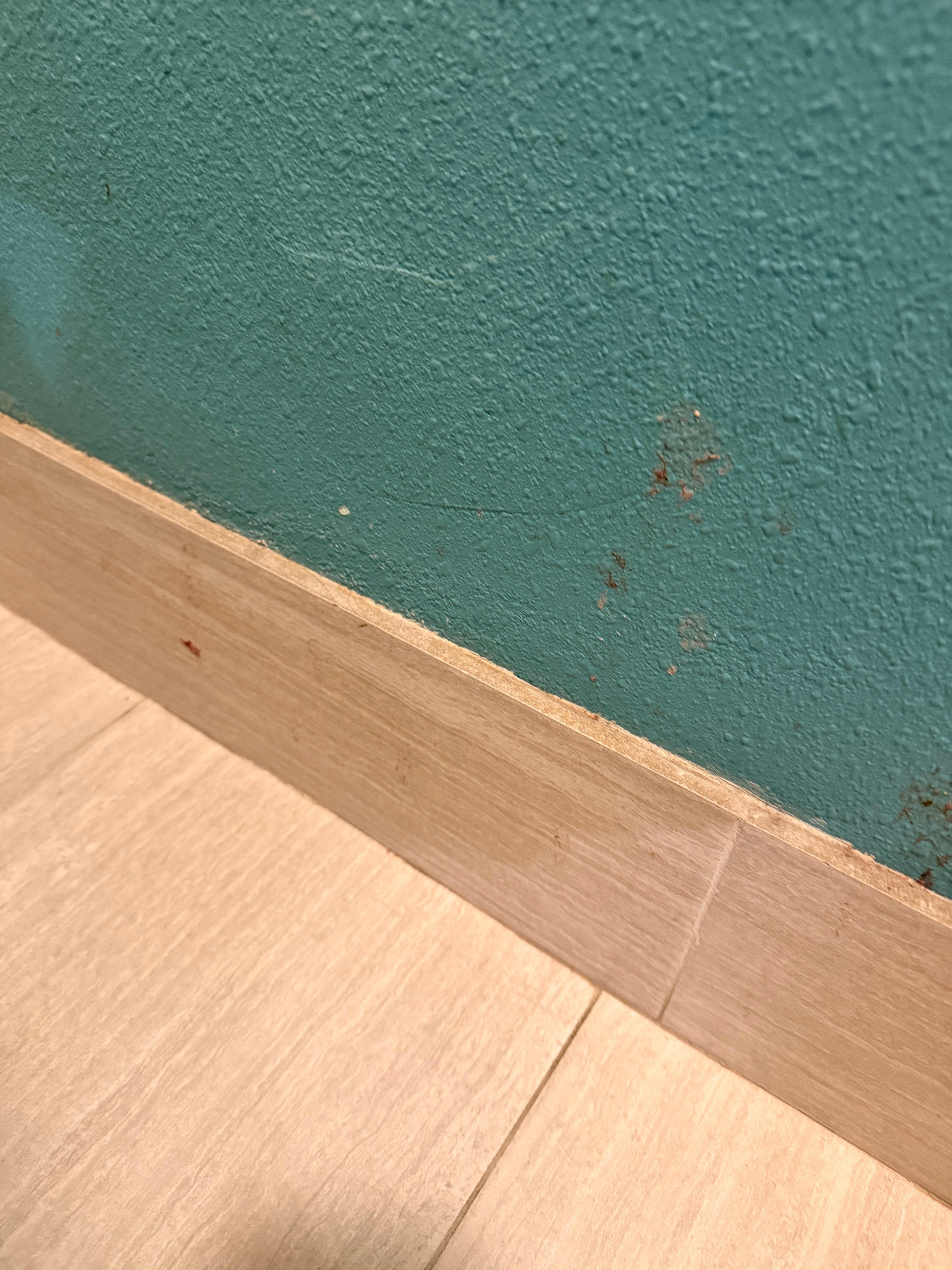 Random brown stuff on walls