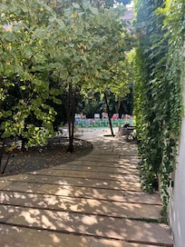 Way to the pool