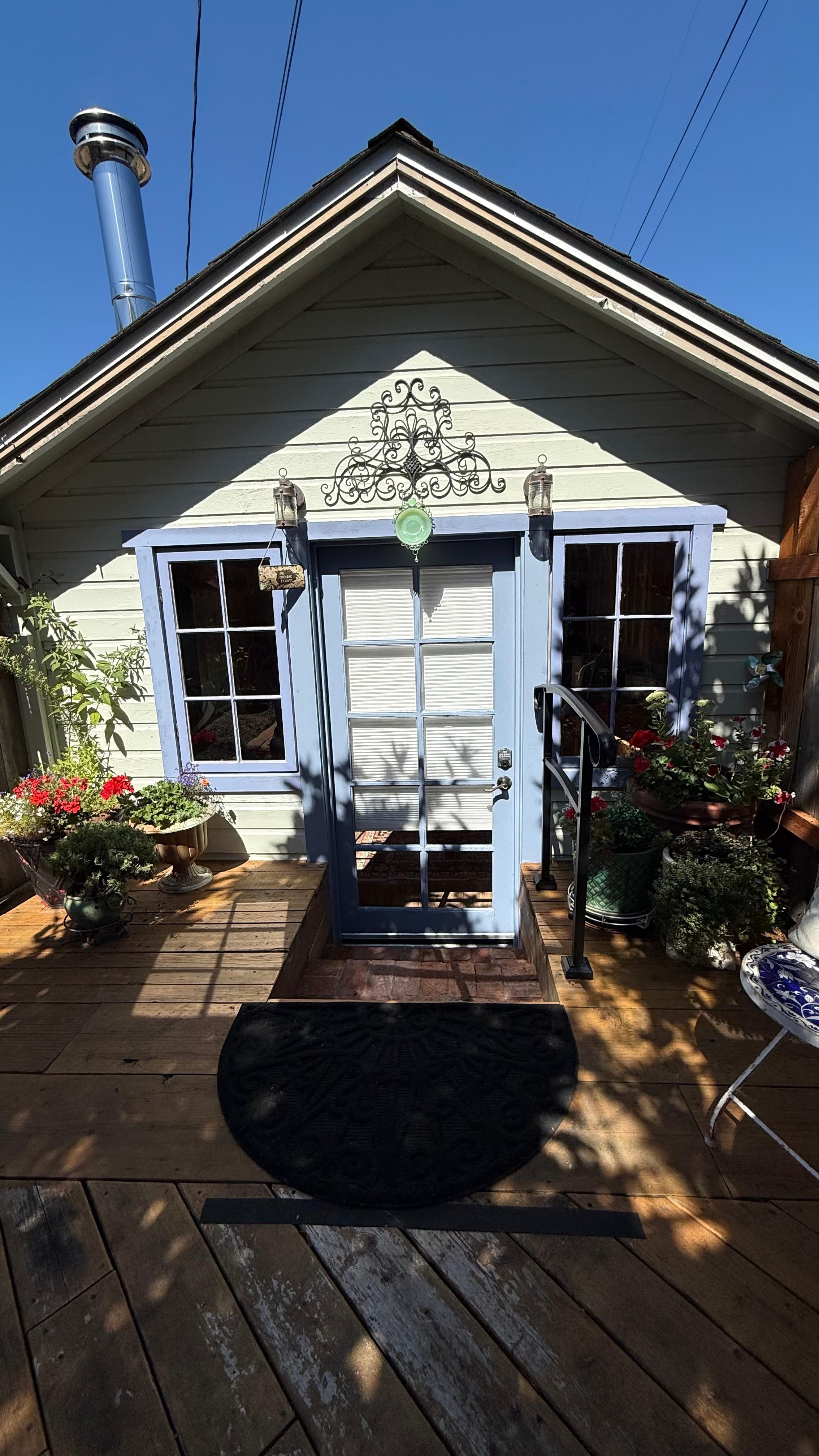 Courtyard and entrance to space. 