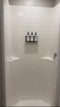 Shower within studio.