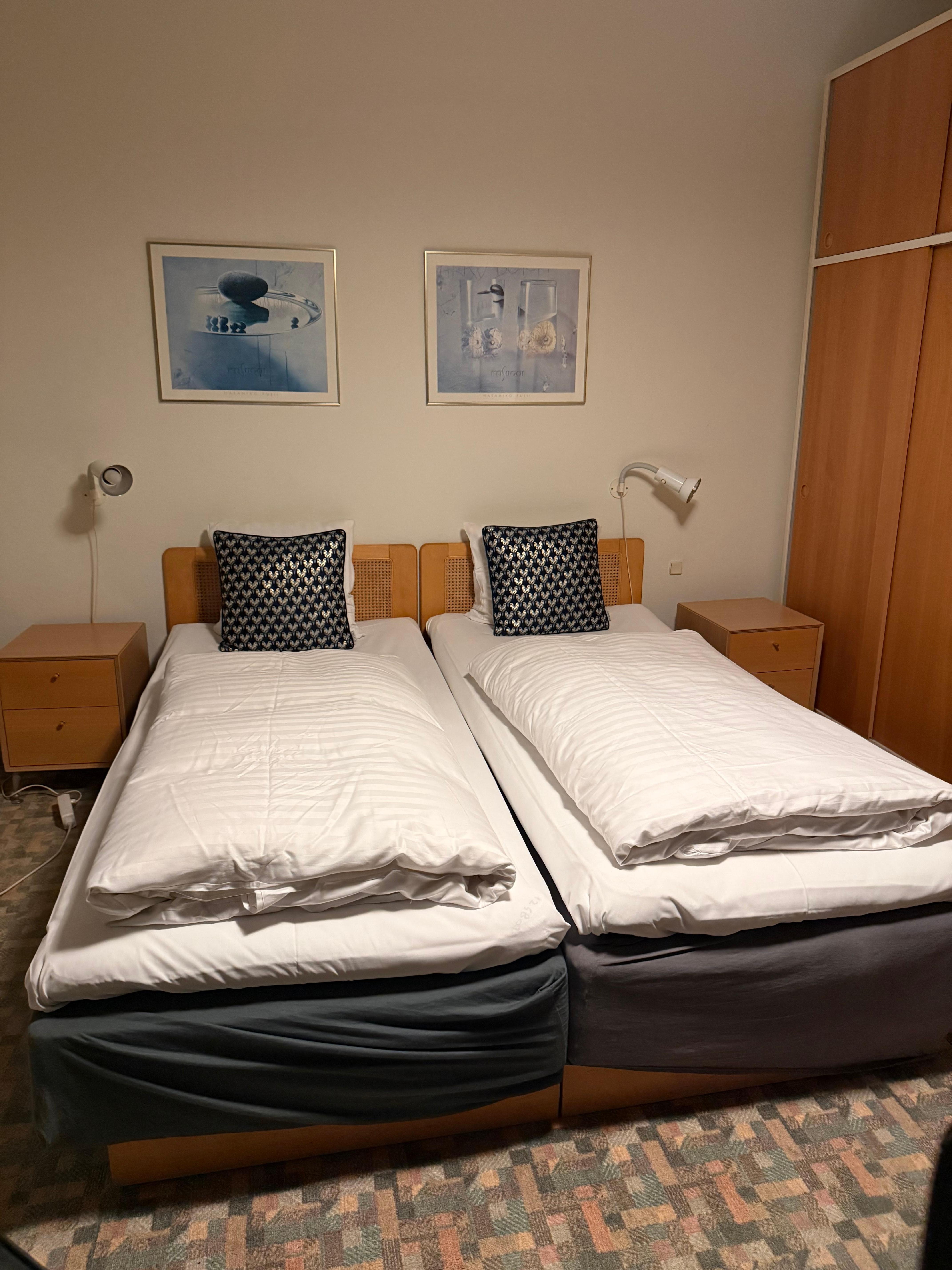 Behagelige senge. Dejlig dyne. 