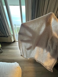Threadbare towels and washcloths