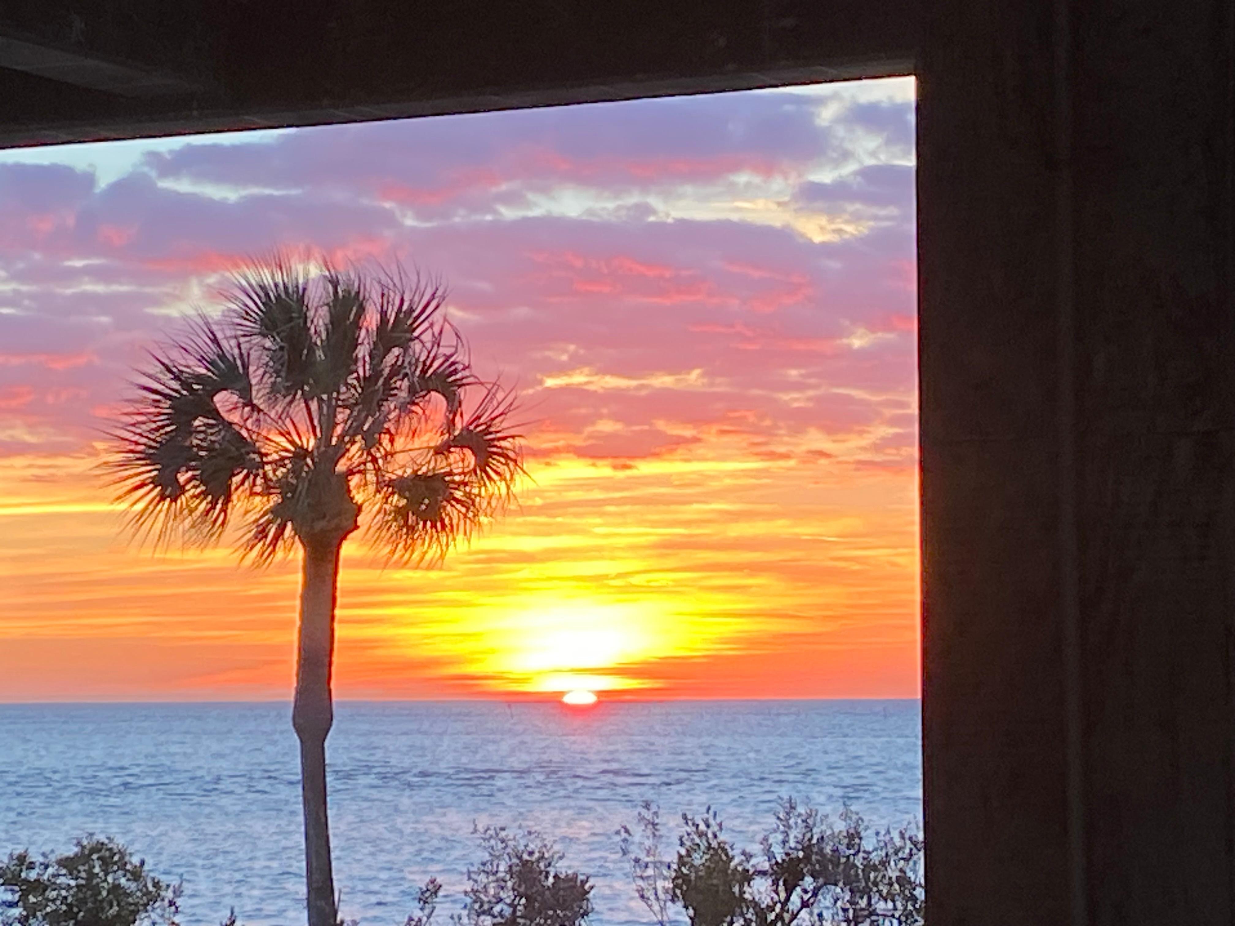 Sunset walking back from the pier 