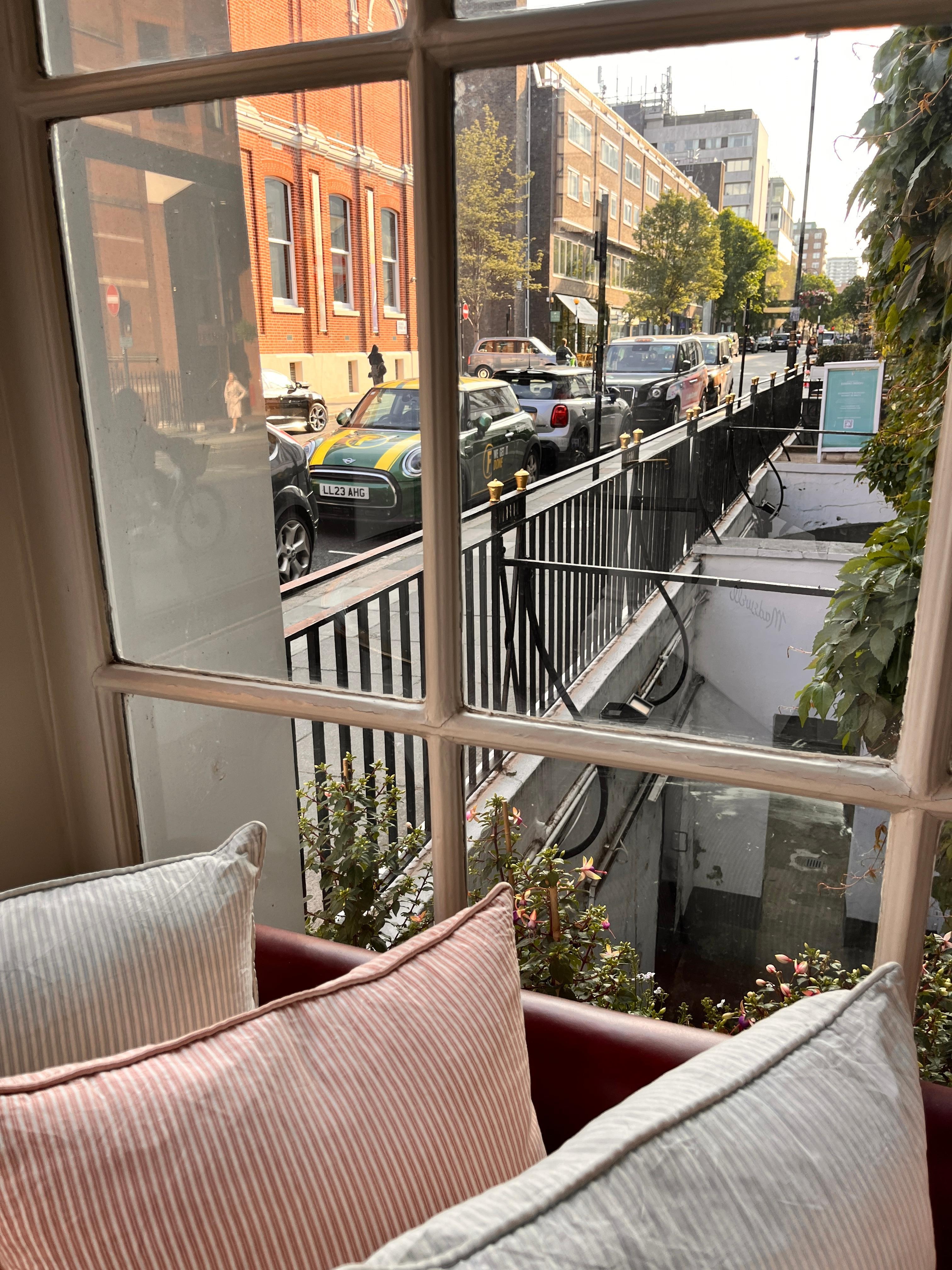 View from reception 