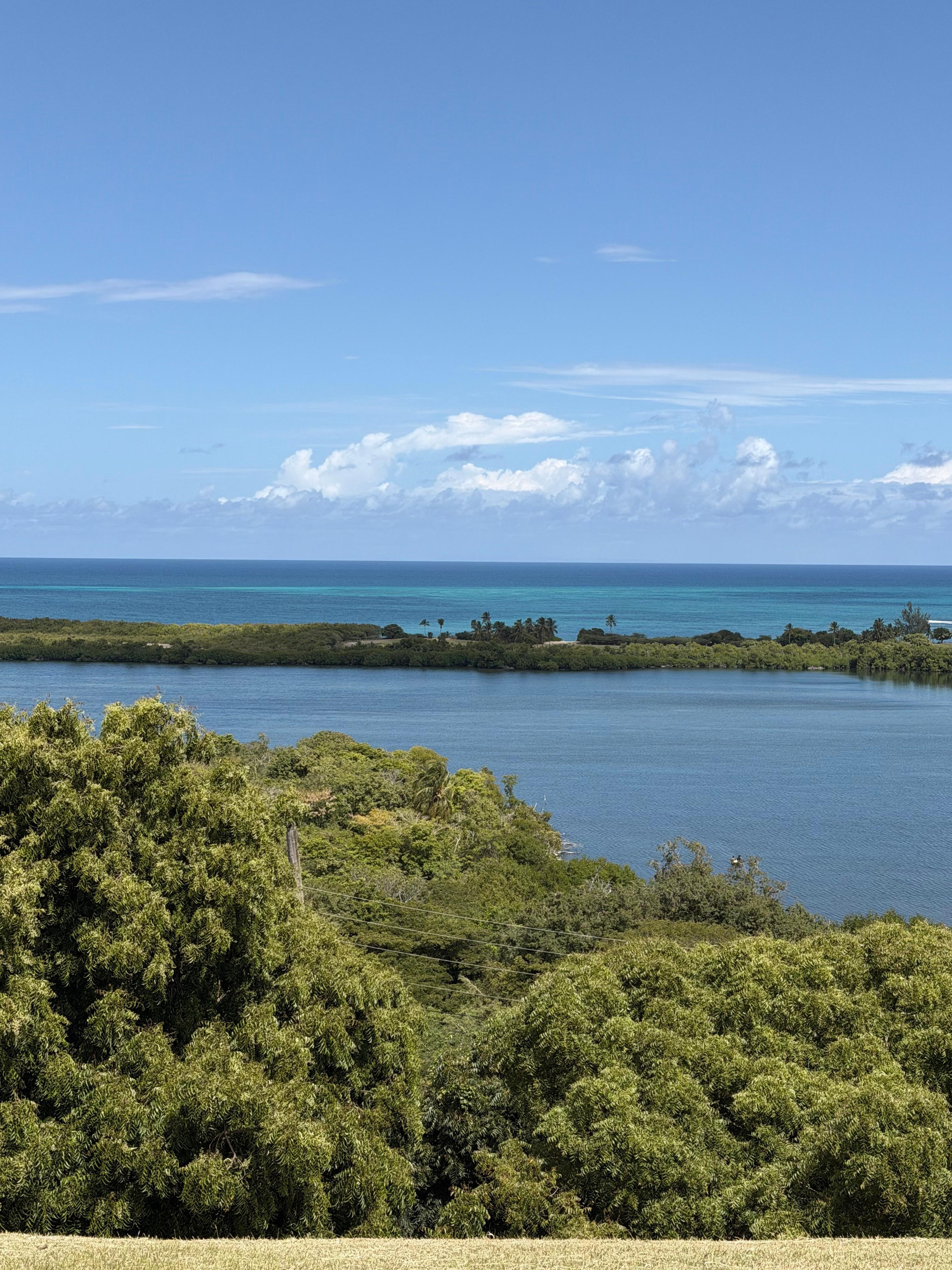 View from the front deck of the home. 