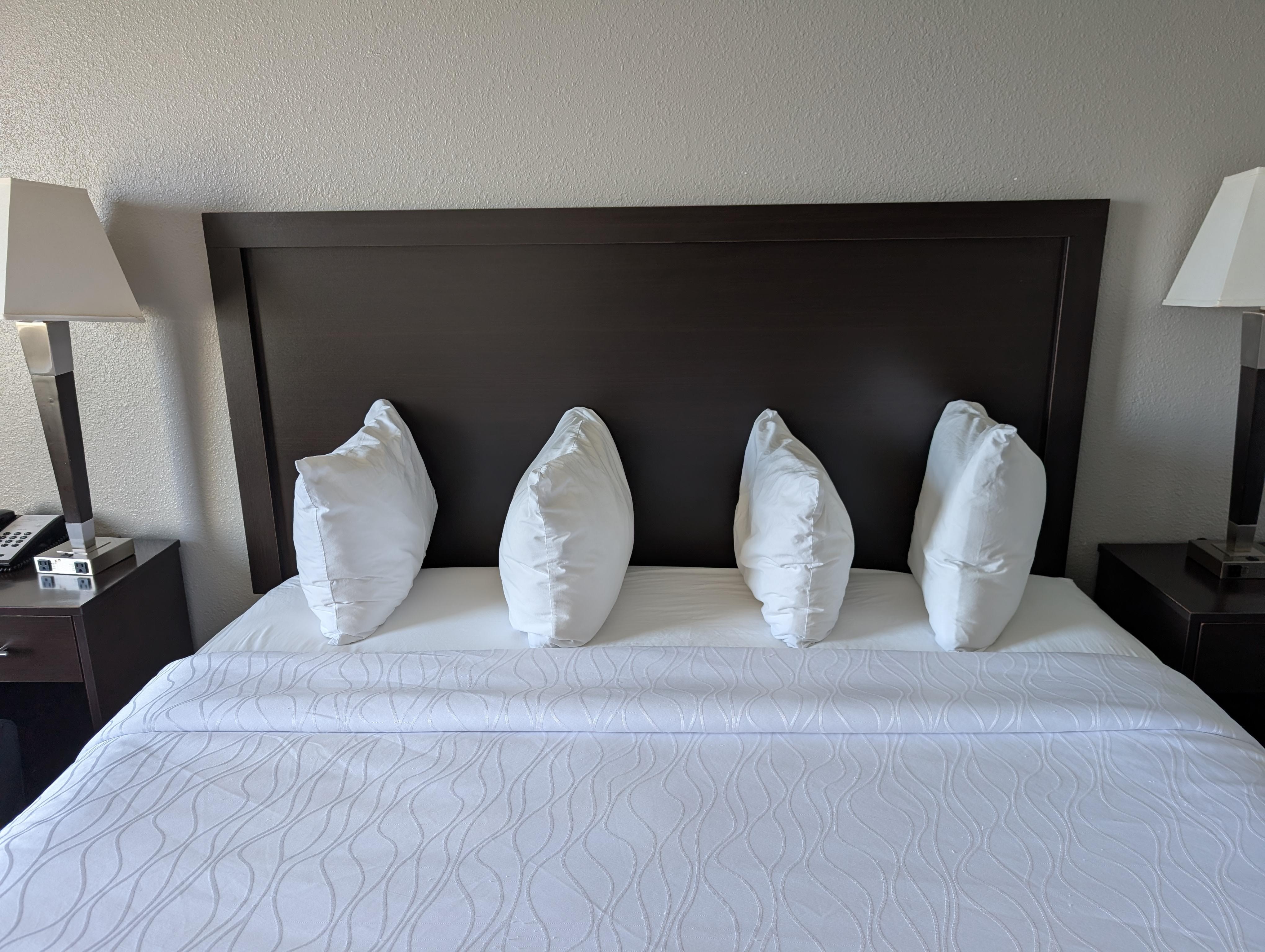 Can't say I've ever seen pilllows standing on end before?