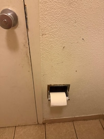 Dirty and stained bathroom