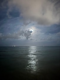 The moon on the beach