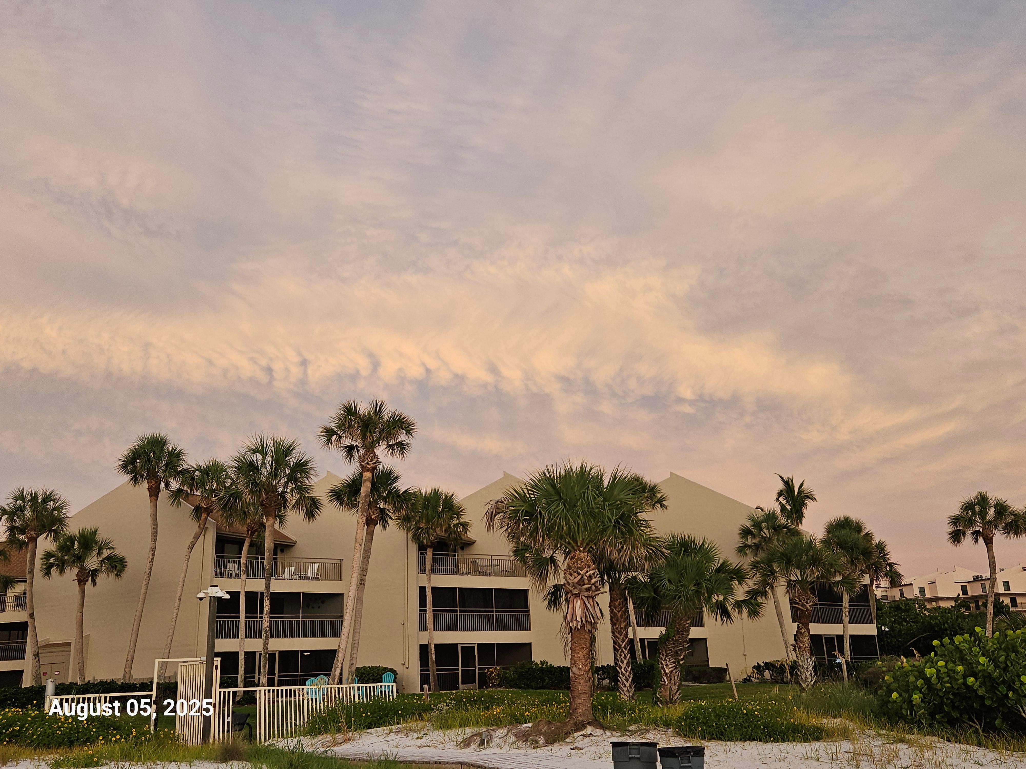 Looking toward condo from beach.