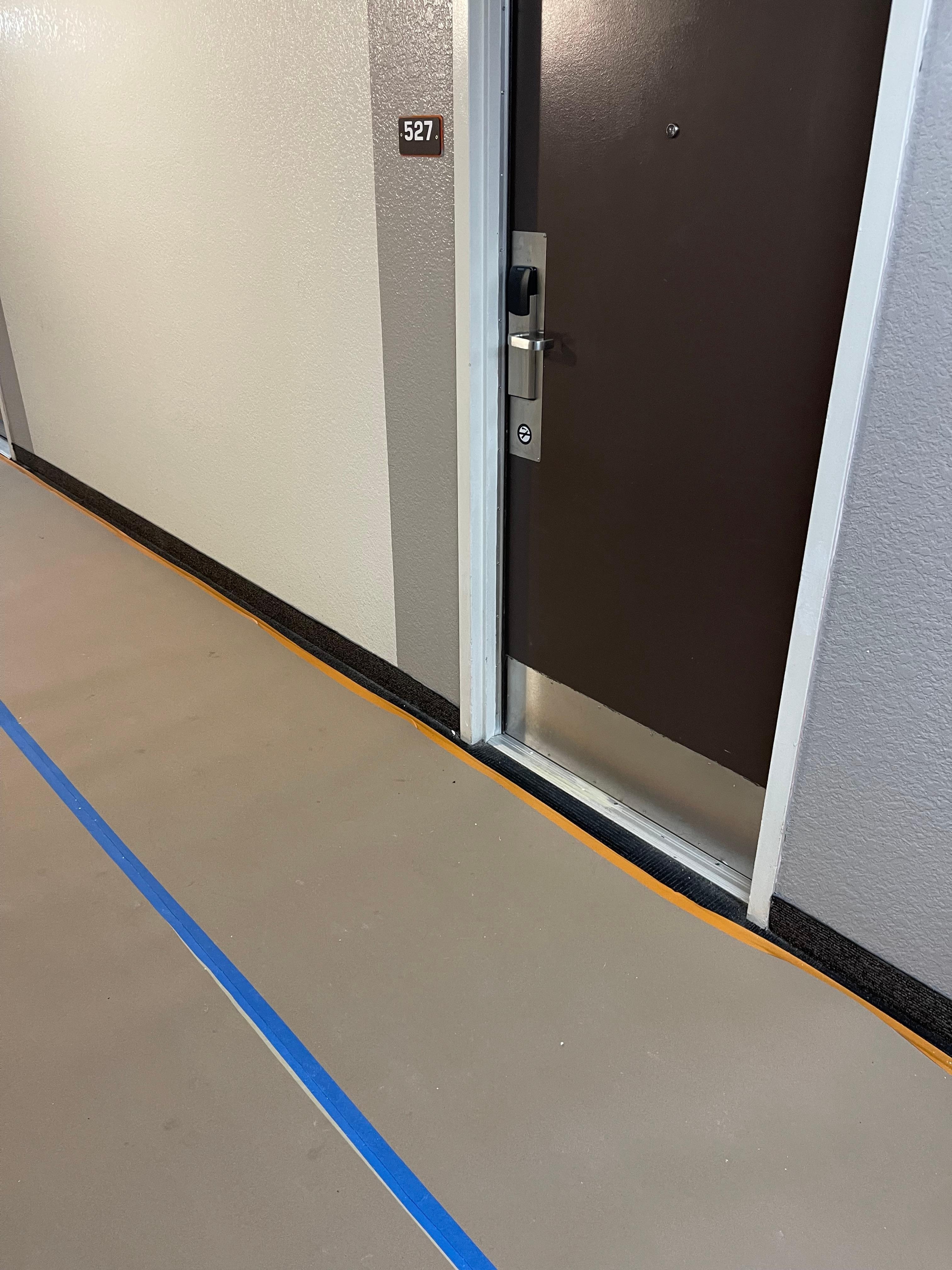 This was my room with the paint dust an spattered everywhere 