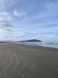 Beach view where the trail ends.