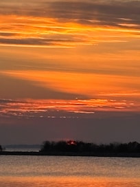 Sunset view from the house