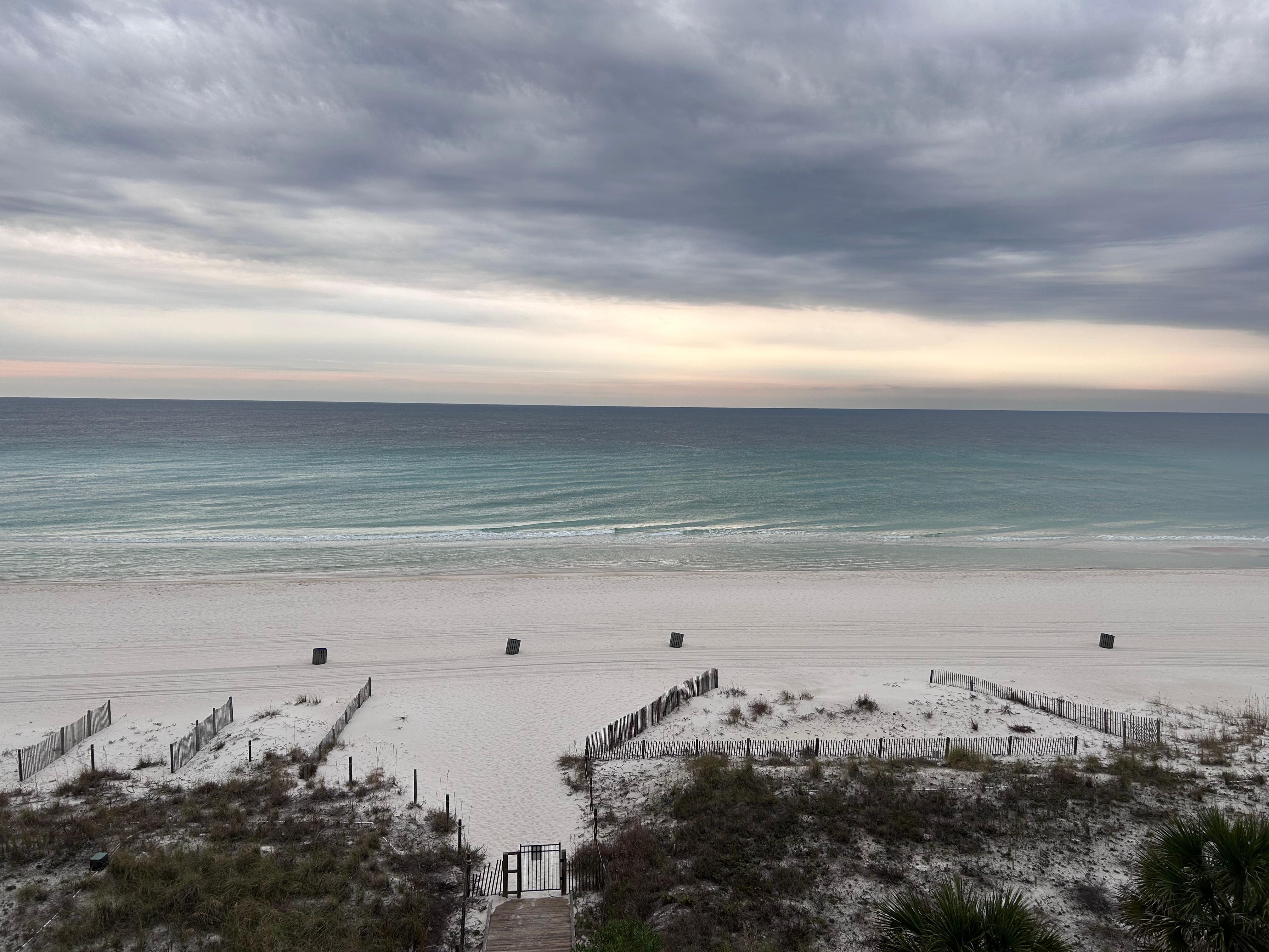 Last day- looking out from our 4th floor balcony.